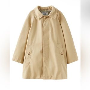 Plaid-Lined Trench Coat